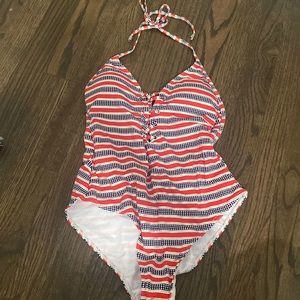 Cikada NWT American Flag Swimsuit